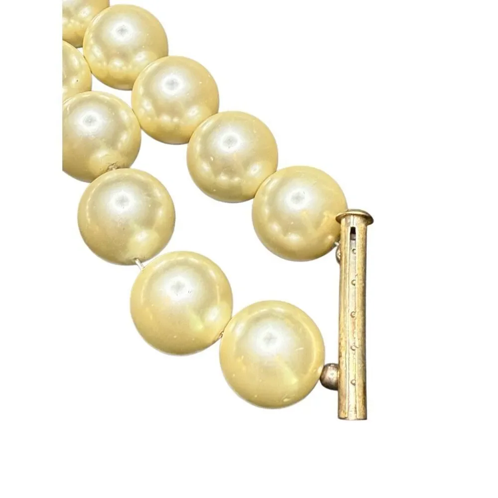 Nordstrom double strand of large faux pearl bracelet